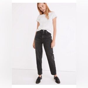 Madewell TALL Baggy Tapered Jeans in Mackinnon Wash NG047 Longer Inseam 28T